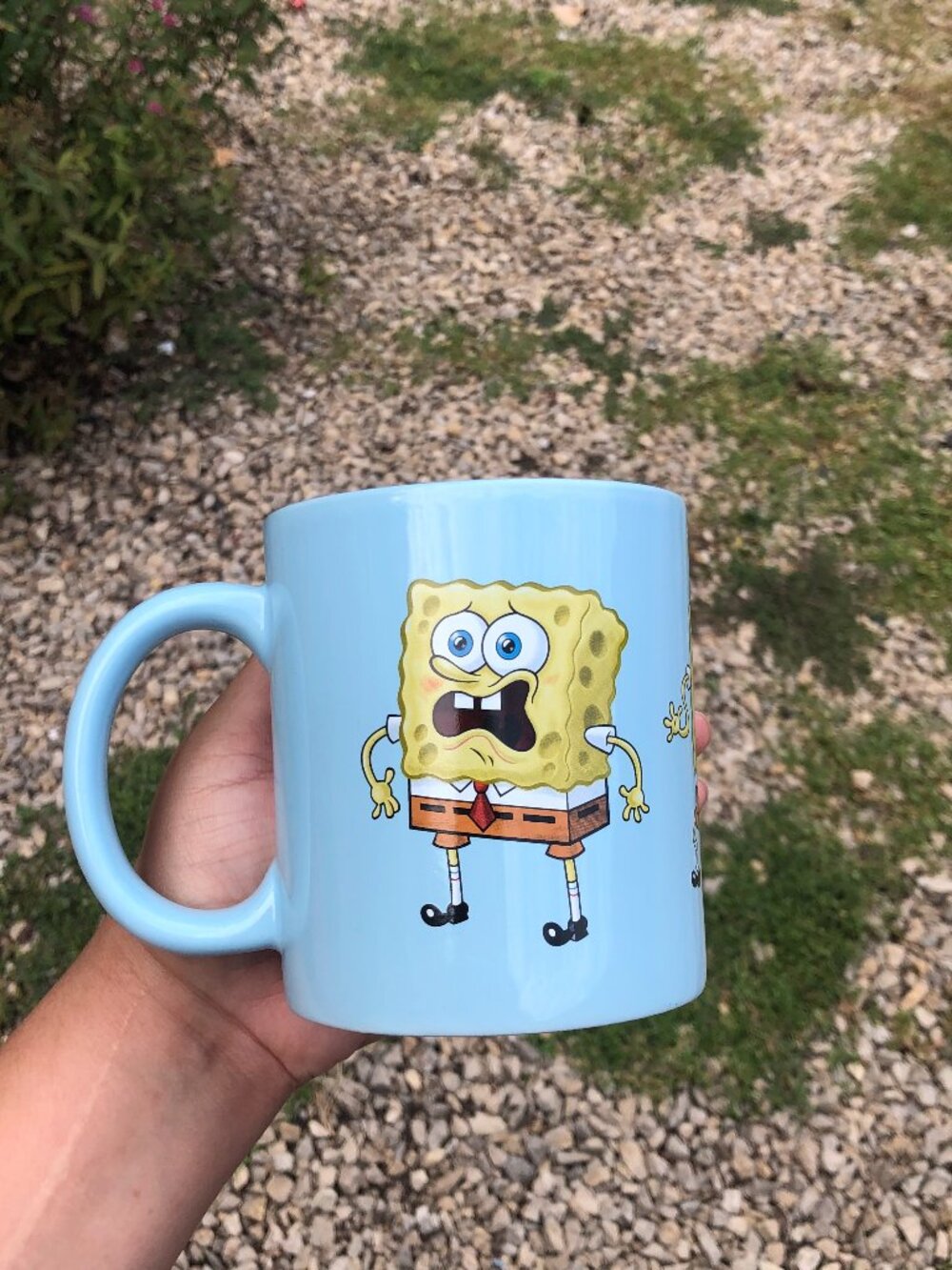 Funny Scared Meme Spongebook Nickelodeon Cartoon Coffee Cup Mug